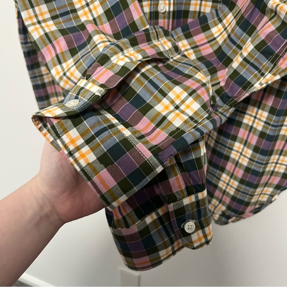 Engineered Garments Multicolor Plaid Button Up Lo… - image 3